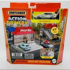 Mattel Matchbox Action Drivers Pizza Hut Pizza Run Playset