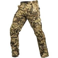 Kryptek Men's Standard Stalker, Stealthy Camo, Quick Drying, Reinforced Knees and Seat Hunting Cargo Pant, Highlander, Long