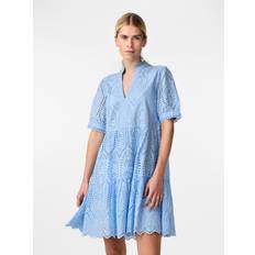 Dam - Turkosa Klänningar Y.A.S Klänning YasHoli SS Dress - Blå