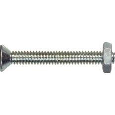 Screws Hillman 8-32 Machine Screw with Nut Clear