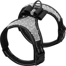 Pets Reflective Dog Harness Nylon Pitbull Pug M