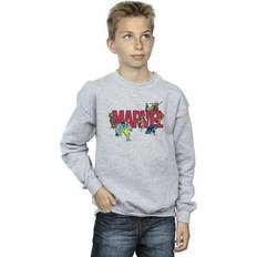 Marvel Collegegensere Marvel Comics Characters Sweatshirt Grey 5-6 Years