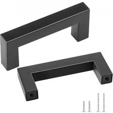 Building Materials VEVOR Cabinet Pulls Stainless Steel Modern Kitchen Cupboard Door Handles Kitchen Bar Hardware Matte Black 10Pack