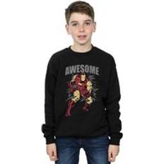 Marvel Collegegensere Marvel Awesome Iron Man Sweatshirt Black 5-6 Years