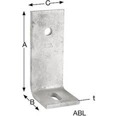 Vinkeljern & Hullplater Simpson Strong-Tie winkelverbinder abl 75x75x6x50 ø14.0 feuerverzinkt