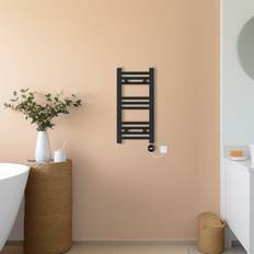 Heated Towel Rails NRG Black, 600x300mm Prefilled