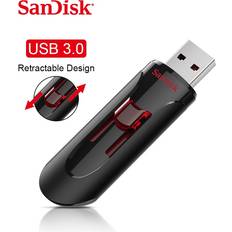 SanDisk Sandisk opprinnelig cruzer gli 3.0 usb blits-stasjon cz600 uttrekkbar 16gb 32gb 64gb 128gb 256gb minnepinne penn stasjon u pinne