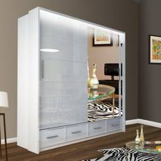 Sliding Wardrobe 4U 208cm Sasilaya High Gloss 2 Wardrobe