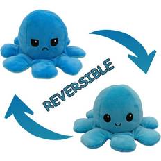 1pcs LightBlue DarkBlue Double-Sided Flip Reversible Octopus Plush Toy