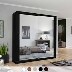 MN Furniture Black, 203cm Vannes Wardrobe