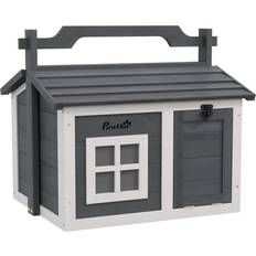 Pawhut Rabbit Hutch Indoor Outdoor Top