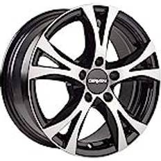 Car Rims Carmani CA96516H450BP Bolt Circle 5.00 112.00 Offset 50 Hub Centering 57.10 9 Compete, Black Polish