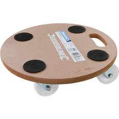 DIY Accessories Loops 250KG Platform Dolly 380mm Round Heavy Box Moving Castor Wheel Safety Trolley