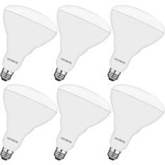 Light Bulbs Luxrite BR40 LED Light Bulbs, 13W=85W, 2700K Warm White, Dimmable, 1100 Lumens, E26 6 Pack 5000K Bright White