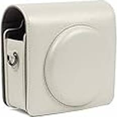 Lorier Kamerapåse 4 retro Pu Läderfodral Axelbandväska Bärbart skyddskåpa Passar Fujifilm Instax Kvadrat sq6 Kameraväska Size Pearl white