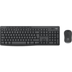 Logitech Fransk - Fullstort Tangentbord Logitech Mk370 Combo For Business
