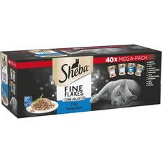 Sheba Wet Food Pets Sheba Fine Flakes in JellyFood Pouches for Adult Cats