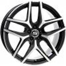 20" - 5/120 Car Rims MSW 40 Alloy Wheels In Gloss Black Full Polished Set Of 4