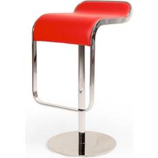 Red Seating Stools LEM Lem Piston Red Italian Seating Stool