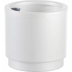 Plastiken Plant Pot White Plastic Squared Ø 38 cm