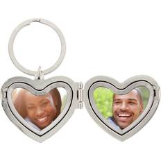 Personalised Memento Company Message Heart Photoframe Keyring