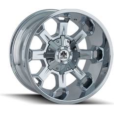 17" - Chrome Car Rims Mayhem Combat 8105, 17x9 Wheel with 6x135 and 6x5.5 Bolt Pattern - Chrome - 8105-7937C18
