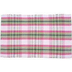 Pink Place Mats CoolCookware AG-01230S-4 19 Ribbed Summer Blush Place Mat Pink