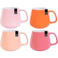 YöL Set Of 4 New Bone China Peach Tea Brew Latte Cup