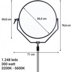 Verlichting en studio apparatuur Falcon Eyes Bi-Color LED Lamp Sophiez SO-300TDX op 230V