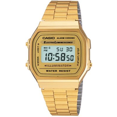 Casio Digital Vintage Gold-Tone Bracelet 39x39mm A168WG-9MV Gold