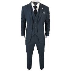 Green - Men Suits Truclothing Piece Prince Of Wales Check Suit Olive 48R