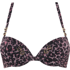 Luipaard Beha's Marlies Dekkers Night Fever Push Up Bh Schwarz Pink Leopard