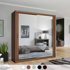 Multicoloured Clothing Storage MN Furniture 90cm Chicago Double Wardrobe