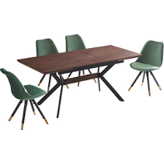 Green - Rectangular Dining Sets Life Interiors Sofia Duke LUX Dining Set