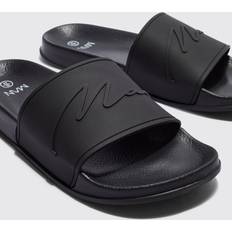 Mens Script Slider Black