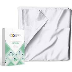 California Design Den Pure White Flat Queen Size 600 Thread Count Bed Sheet White (259.08x)