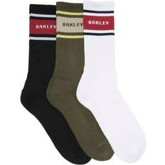 Oakley Underwear Oakley 3-Pack Black Green White Long Mens Socks 93318OVT UK