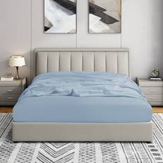 Swift Home Full Fitted Double Brushed 14 Standard Bed Sheet Blue