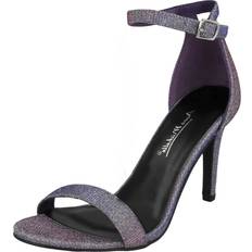 Purple - Women Heeled Sandals Anne Michelle UK 7, Purple Ladies High Heeled Sandal