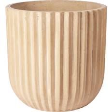Broste Copenhagen Fiber Flower Pot Ø50 cm Antique Beige 50cm