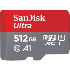 Memory Cards & USB Flash Drives SanDisk 512GB Ultra A1 100MB/s Class 10 Micro SD SDXC Memory Card