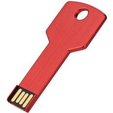 Memory Cards & USB Flash Drives Geni-Store 128GB, Red Key USB Flash Drive Metal Pendrive High Speed USB Stick 128GB Pen Drive