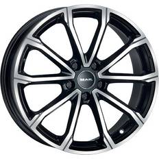 16" - 5/114,3 Bilfelger Mak Davinci Black Machined Face - /R - Sommardäck