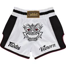 Fairtex Martial Arts Uniforms Fairtex Slim Cut Muay Thai Boxing Shorts BS1712 White Vanorn, X-Large