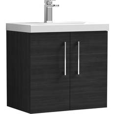 Black Vanity Units Nuie Arno 600mm Hung