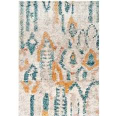 Loomed Cream Moroccan Deep Pile Shaggy Multicolour