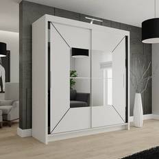 MN Furniture Nicole Double Mirrored Wardrobe