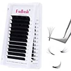 Makeup FADLASH Easy Fan Lashes D Curl 0.07 8-14mm Mixed Length Russian Lashes Natural Look Self Fanning Eye Lashes Automatic Blooming Russian Eyelashes Extensions0.07-D-814