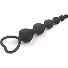 CIONIC Analplugg Silikonhjärtpärlor Mjuka analpluggar G-Spot Massager Stimulerande Butt Plugs Vuxenprodukt Anus Sexleksaker