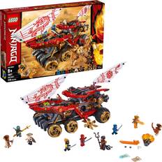 LEGO NINJAGO Land Bounty 70677 Toy Truck Building Set with Ninja Minifigures, Popular Action Toy with Two Toy Vehicles and Toy Ninja Weapons for Creative Play 1,178 Pieces